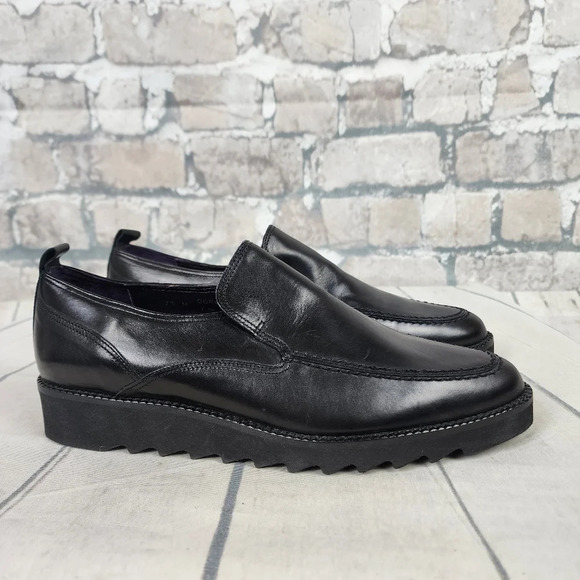 Donald J Pliner Sport Doro Leather Loafers Dark Purple Size 7 1/2M - Picture 5 of 14